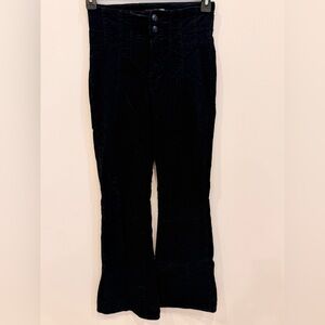 Free People We The Free Corduroy Pants Women’s Size 28‎ Black Straight Leg